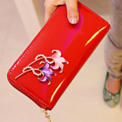 Elegant Candy Color Flower Wallet
