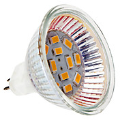 MR16 2W 12x5730SMD 200-230LM 3000-3500K Warm White Light LED Spot Bulb (12V)