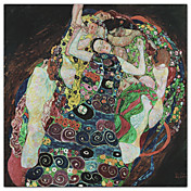 The Embrace by Gustav Klimt Famous Art Print