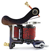 Carbon-Steel Wire-Cutting Dual Coils 10 Wraps Tattoo Machine Gun for Shader