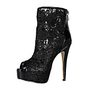 Elegant Lace talon aiguille peep toes / Sandales Bottines fête / chaussures de soirée