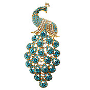 Azul pavo real broche * 1