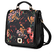 Vintage Kleurrijke Kleine Floral Print Backpack