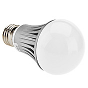 E27 6W 400-500LM 5700-6300K Natural White Light LED Ball Bulb (220V)