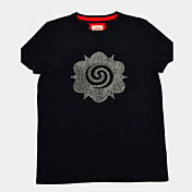 Uomo Rotondo Tatuaggio Diamonade 100% cotone T-Shirt