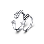 Anéis de Charme platinadas Stones casais não