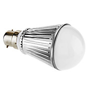 Dimmable B22 7W 420-450LM 6000-6500K Natural White Light LED Ball Bulb (220V)