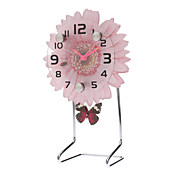 4 "Crisantemo Style Clock Pendulum Analógico (varios colores, 1xAA)