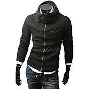 Multi-Zipper Cotone Felpa con cappuccio da uomo con cappuccio (colori assortiti)