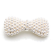 Beautiful Alloy With Imitaion Pearl Bowknot Style Women's Casual Barrette