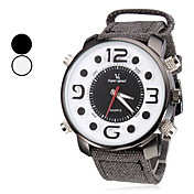Menns Fabric Quartz Analog armbåndsur (assorterte farger)