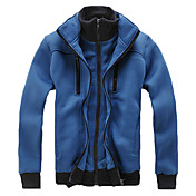 Moda Cotton Double-Row Button Felpa con cappuccio da uomo (colori assortiti)
