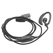 Two Way Radio Handsfree Ear Hook Microphone Earphone with Coarse intertexture wire and normal hook DQ-KCB-101