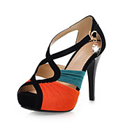 Stylish Suede Stiletto Heel Sandals With Rhinestone Party / Evening Shoes (More Colors)