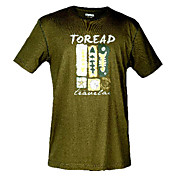 Men's Fashionable Cartoon Pattern Round Collar T-shirts(Green)