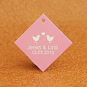Personalized Rhombus Favor Tag - loveBird (Set of 30)
