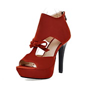 Fashion Leatherette Stiletto Heel Sandals With Bowknot Party / Evening Shoes(More Colors)