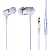 kingtime novo estilo de metal fones de ouvido in-ear, kt-11b