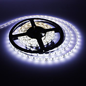 5M 20W 300x3528SMD White Light LED Strip Lampe med AC Adapter (100-240V)