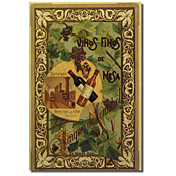Trykt Canvas Art Vinos Finos av Vintage Apple Collection med utstrakte ramme