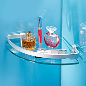 Moderne Afslut Aluminum vægmonteret Glass Shelf Triangle