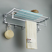 Moderne Badeværelse Rum Aluminium Folding håndklædeholder med Kroge