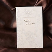 Blom präglade sidan Fold Wedding Invitation (Set of 50)