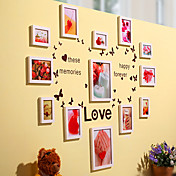 Set of 13 Continental Composite Solid Wooden Creative Photo Frame