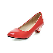 Compact Patent Leather Chunky Heel Pumps Party/Evening Shoes(More Colors)
