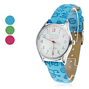 Donne e caffè stile pu analogico al quarzo orologio da polso della ragazza (colori assortiti)