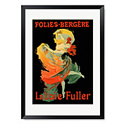 Framed Art Print Vintage Folies Bergere by Vintage Apple Collection