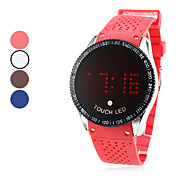 Mannen Rubber LED Digital polshorloge (verschillende kleuren)
