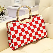 Mujeres Vintage simple PU Leather Satchel