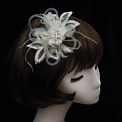 Encaje preciosa con Tocados de perla / Rhinestone Mujeres