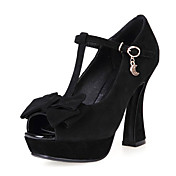 Fashion Suede Spool Heel Pumps With Buckle Party/Evening Shoes(More Colors)