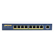 8 Ports PoE Switch,10/100Mbps,IEEE802.3af,15.4W,100m(Plug and Play, Metal Case)