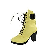 Elegant Leatherette Chunky Heel Laced-up Boots Party/Evening Shoes(More Colors)