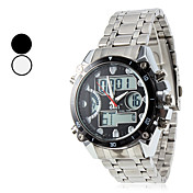 Chronograph Style du calendrier Digitals d'acier Automatique Multi-Mouvement La montre du poignet Mises de Men (couleurs assorties)
