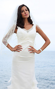 Two Layers Elbow Wedding Veil