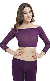 dancewear spandex pancia top per le signore colori più