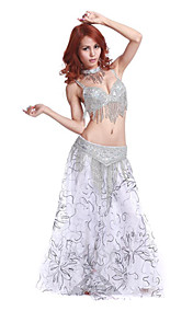 dancewear polyester met beading / borduren prestaties buik rok outfit voor dames
