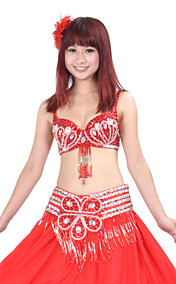 prestaties dancewear polyester met lovertjes buik outfit meer kleuren beschikbaar