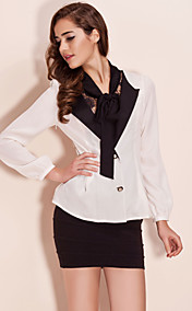 ts ruban col deux pièces comme chemise chemisier