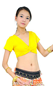 top in cotone mercerizzato pancia dancewear per le signore colori più