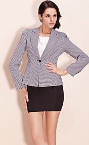 TS Houndstooth Blazer With Foldpleat Backside