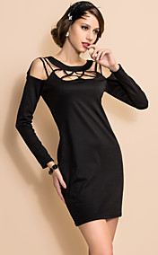 ts bodycon cinghie abito in jersey