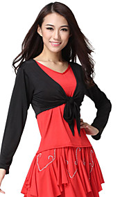 Dancewear Viscose met lange mouwen Latin Dance Top voor dames meer kleuren
