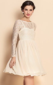 ts backless blonder syninger chiffon swing kjole