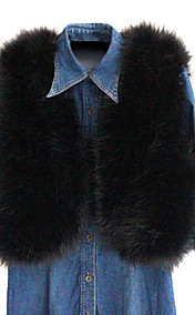 Wonderful Sleeveless Collarless Faux Fur Casual/Party Vest (More Colors)