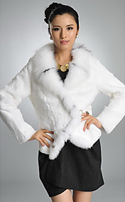 Manches longues en fourrure de renard châle de fourrure de lapin collier Casual / Parti Jacket (plus de couleurs)